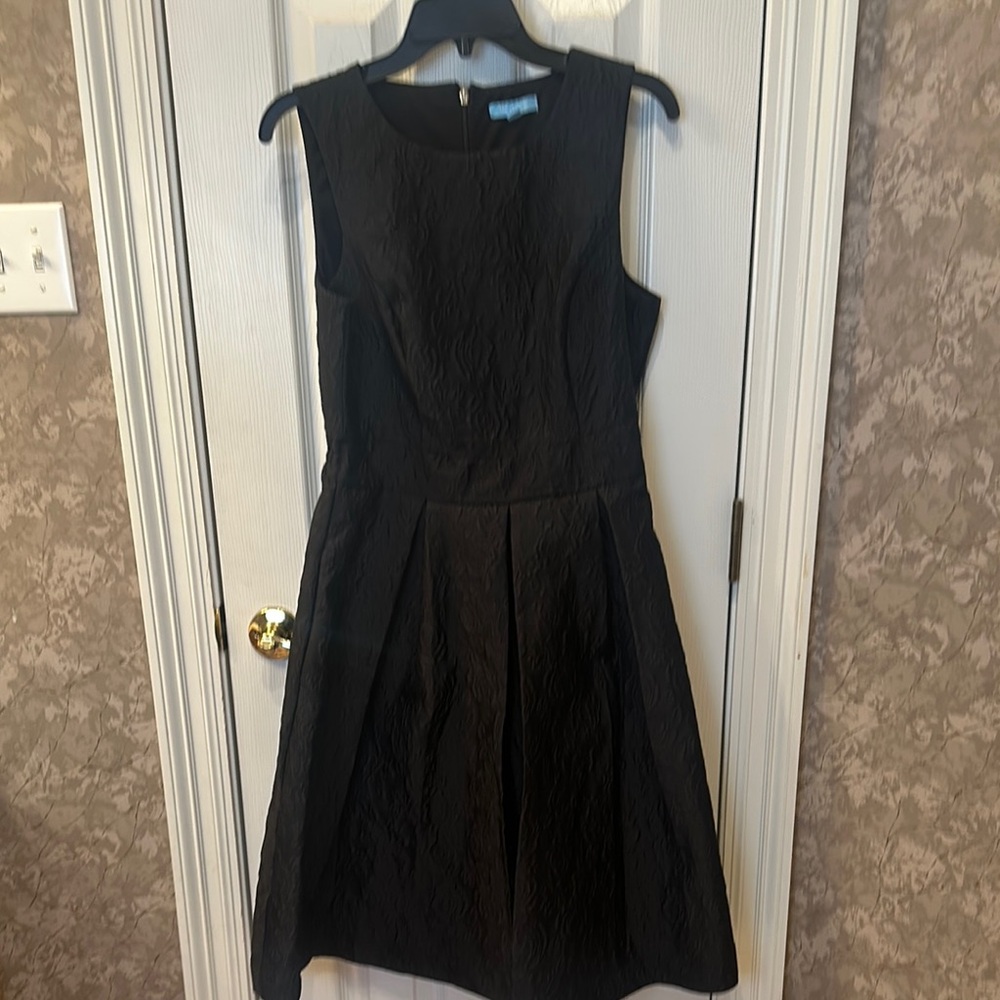 Draper James Black A-line Mini Sleeveless Cocktail Dress